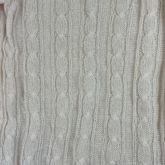 J. Crew Pullover Sweater Women Small Pale Pink Cable Knit Mohair Blend - Picture 2 of 8